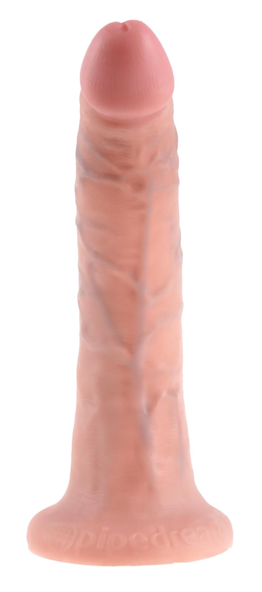 Dildo realist King Cock, 18 cm, din PVC, transparent