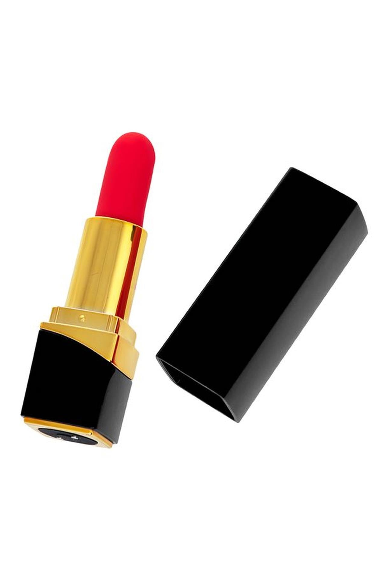 Vibrator Pansies Toyfa Mini Ruj Negru ABS 9cm USB
