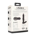 Levelz Aparat de masaj pentru prostată din silicon, vibrator pulsatoriu, negru, 14,7 cm