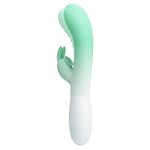 Vibrator USB Pretty Love Cerberus din silicon, cu formă de iepuraș, 30 de funcții