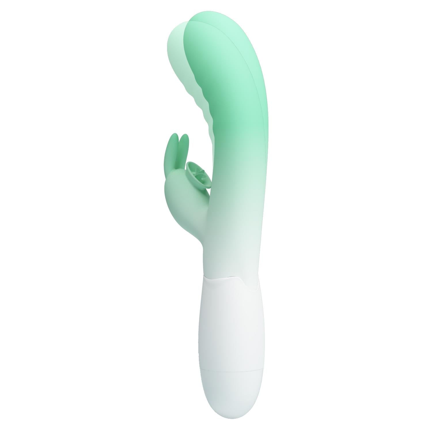 Vibrator USB Pretty Love Cerberus din silicon, cu formă de iepuraș, 30 de funcții