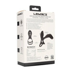 Inel vibrant pentru penis și testicule Levelz cu buclă, silicon, negru, 14 cm