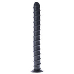 Plug anal spiralat Cabogirao Toyz4lovers negru 58 cm