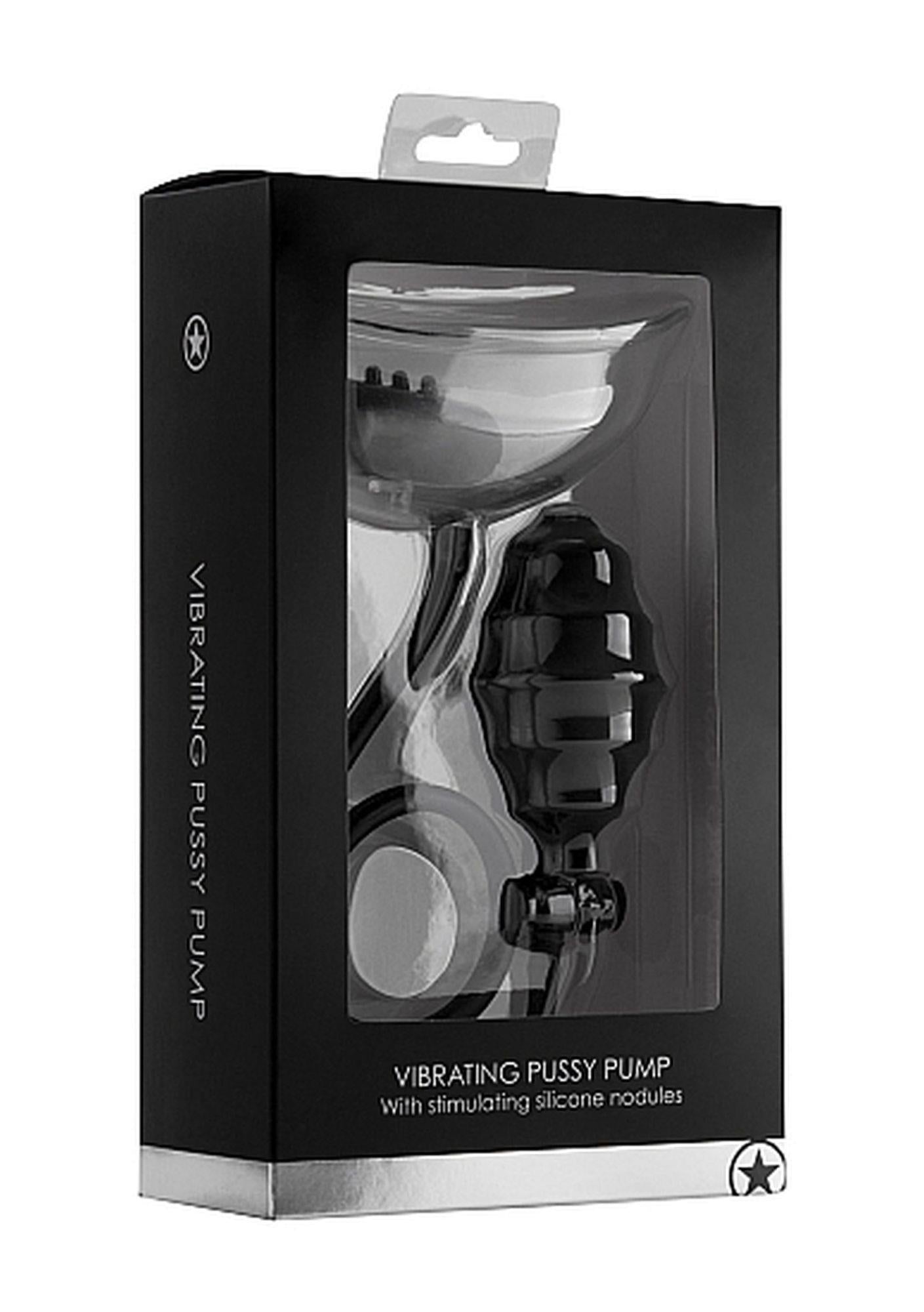 Pompă vibratoare pentru vagin Ouch! Neagră