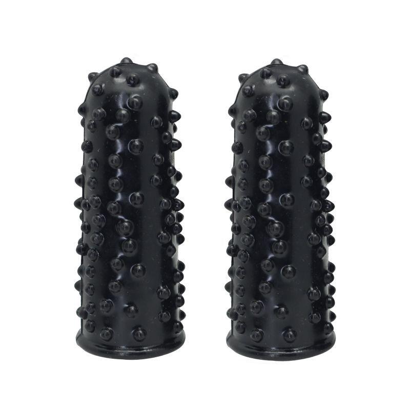 Suporturi pentru degete Toyz4lovers TPE, negre, 7,6 cm