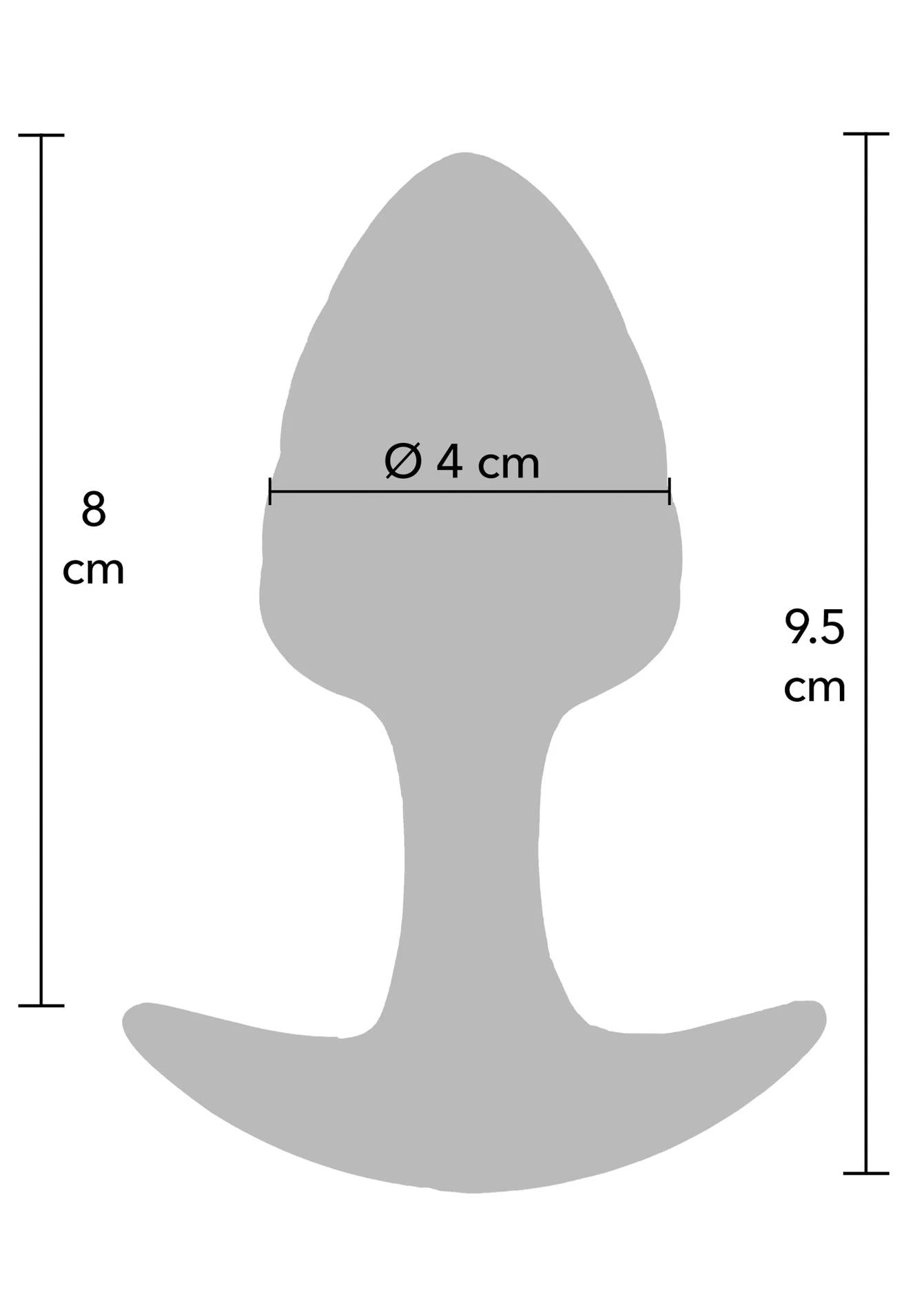 Plug anal ToyJoy Crystal Medium, violet, 9,5 cm