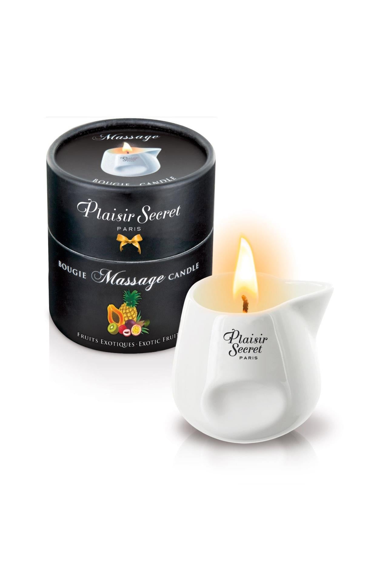 Lumanare de masaj Plaisir Secret cu fructe exotice 80ml