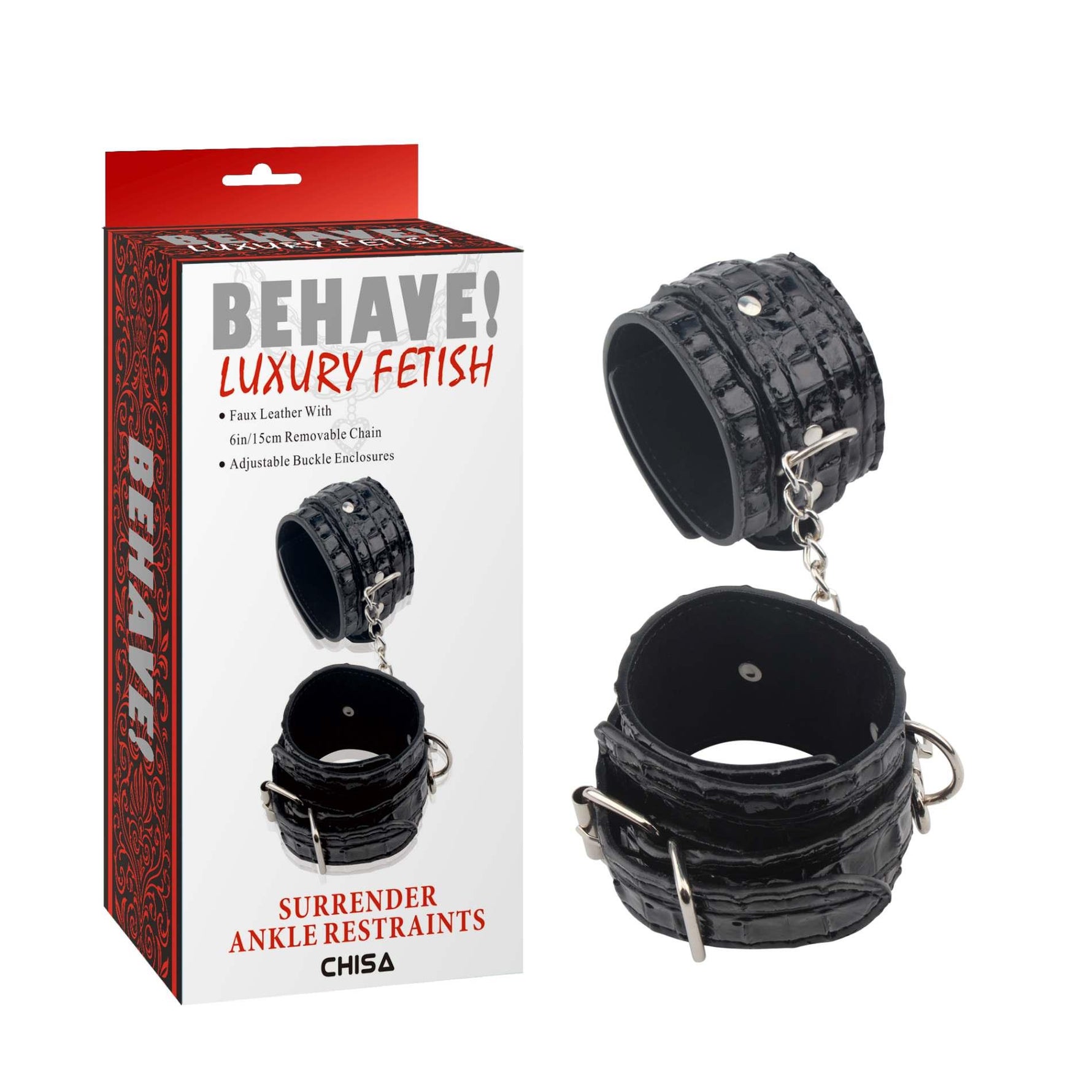 Manșete reglabile pentru gleznă Behave Surrender 35 cm