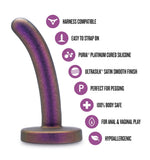 Dildo Temptasia Surrender Peg pentru începători din silicon, violet, 12 cm