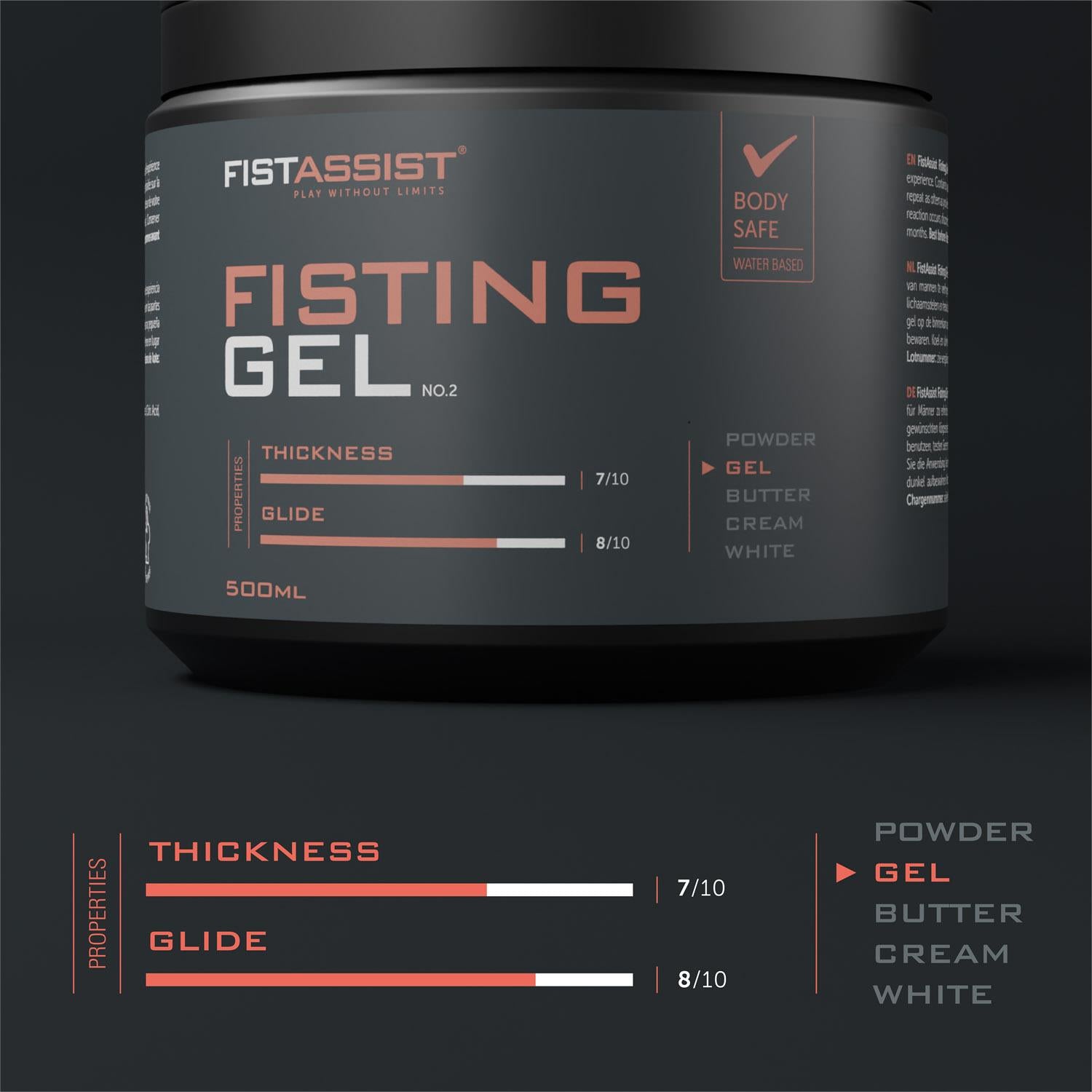Gel de fisting extra gros Fist Assist Cobeco 500ml