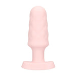 Plug anal vibrant Loveline Velvet cu telecomandă, roz, 9,8 cm