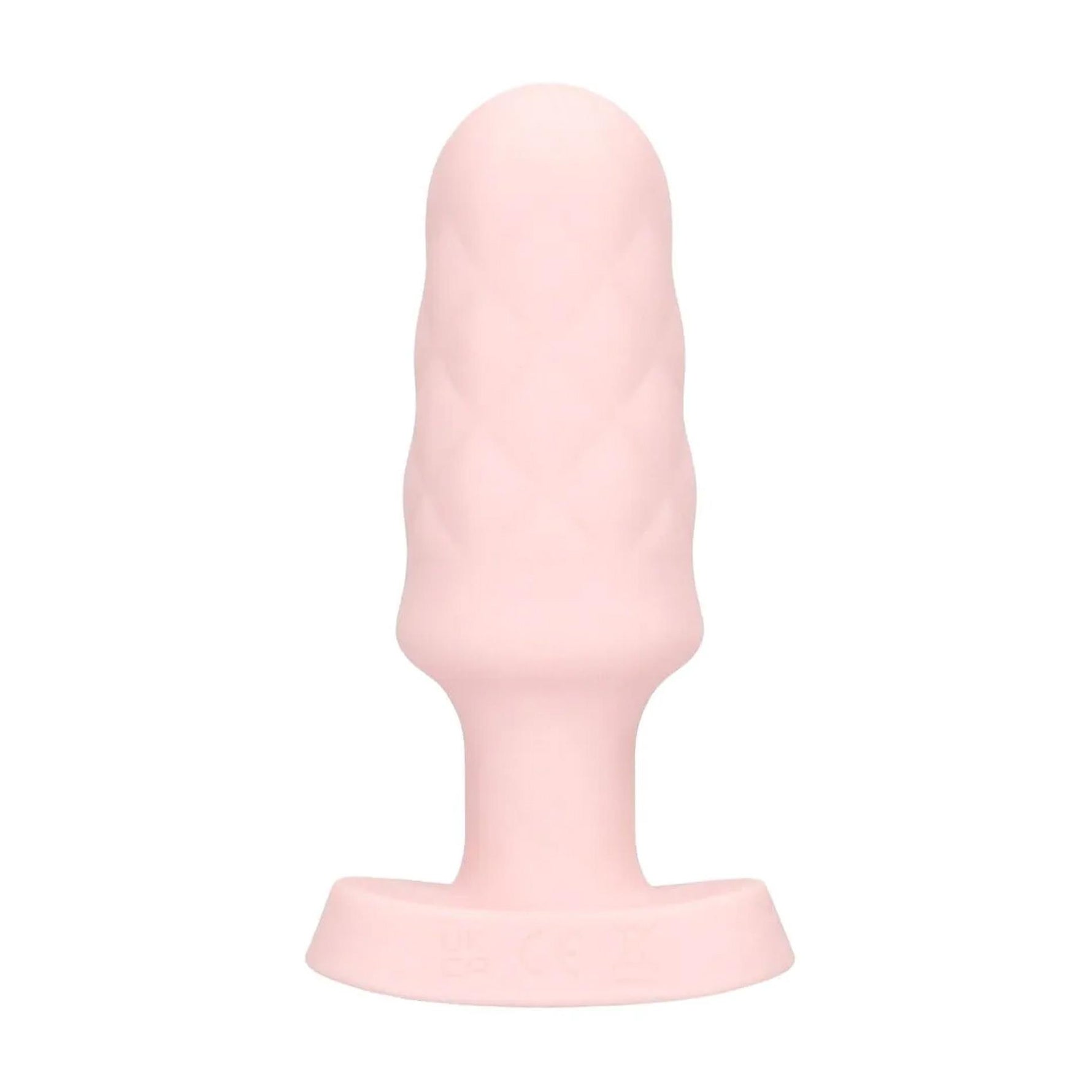 Plug anal vibrant Loveline Velvet cu telecomandă, roz, 9,8 cm