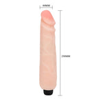 Vibrator flexibil Baile realist, culoarea pielii, 25 cm