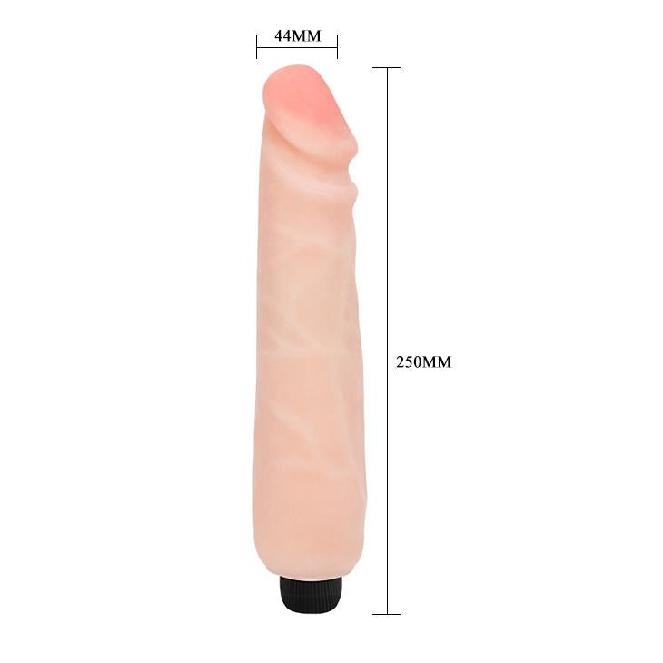Vibrator flexibil Baile realist, culoarea pielii, 25 cm