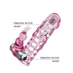 Extensie vibrantă Baile Ultimate Love Sleeve, roz, 10 funcții