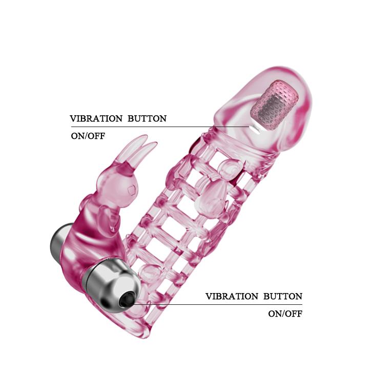 Extensie vibrantă Baile Ultimate Love Sleeve, roz, 10 funcții