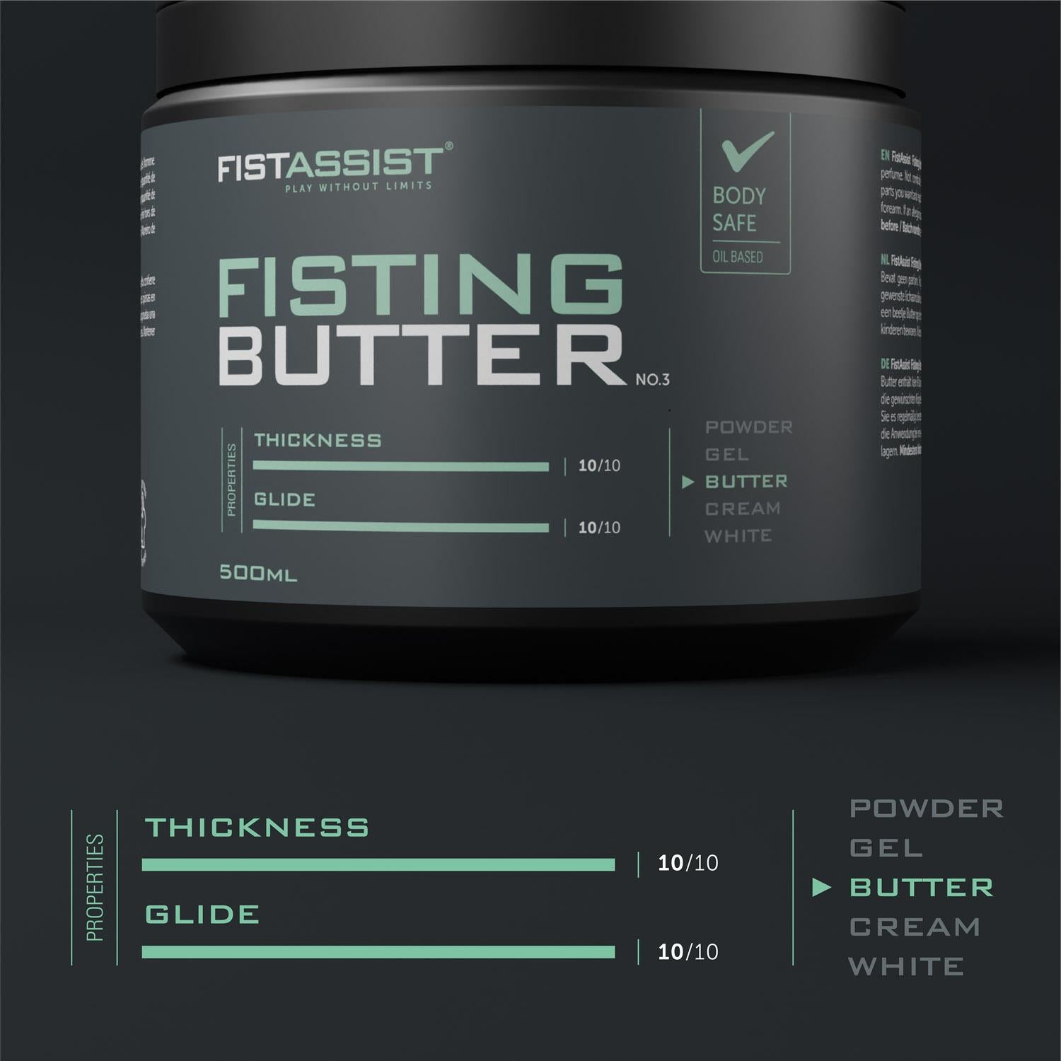 Unt pentru fisting cu ulei Fist Assist Cobeco 500ml