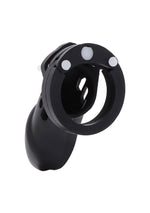 Centură de castitate Hidden Desire din silicon, mare, neagră, 9 cm