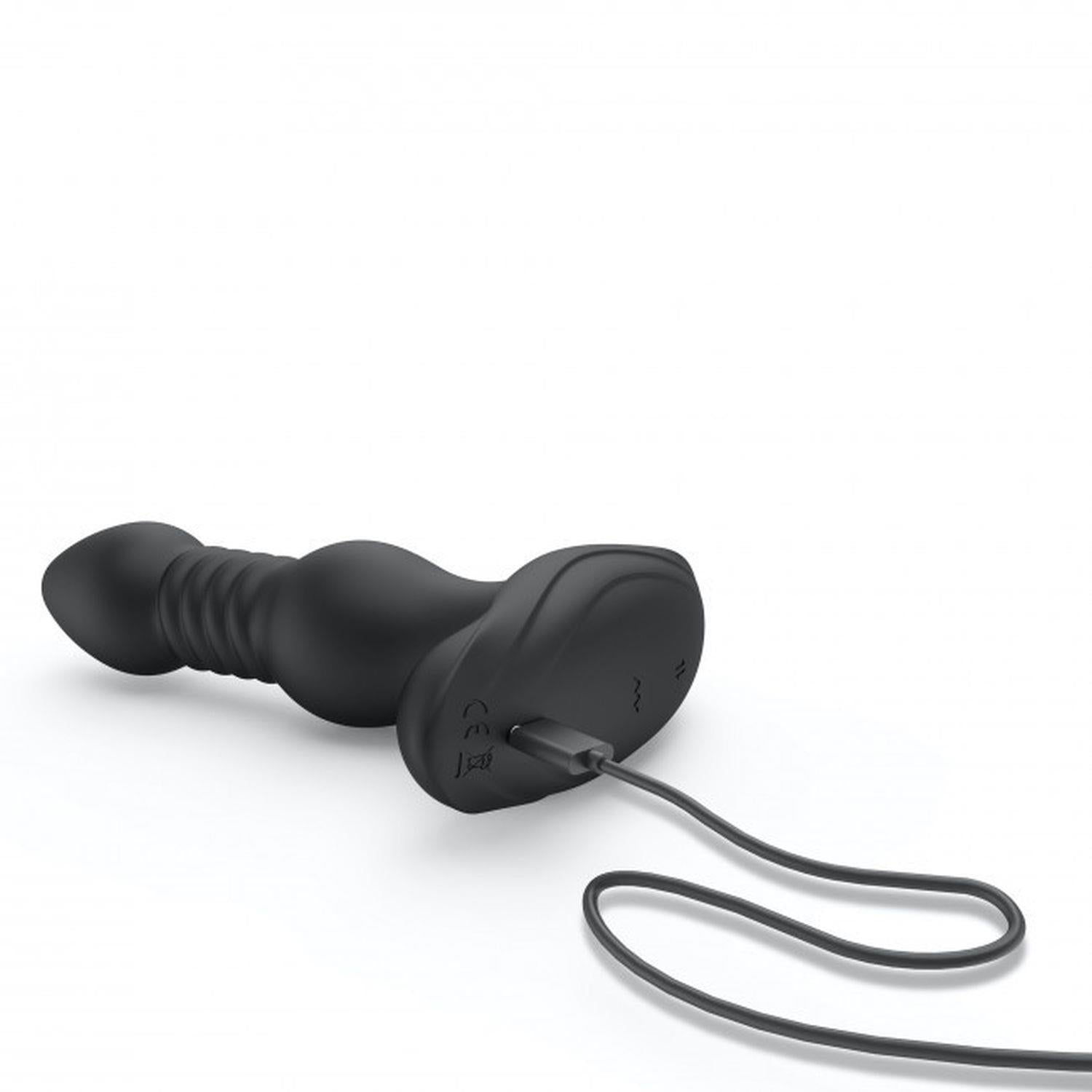 Dop anal pulsatoriu Dorcel Deep Stormer din silicon, cu telecomandă USB