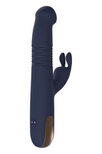 Vibrator Dreamtoys Goddess Phaedra Bunny Albastru Închis USB 22 cm