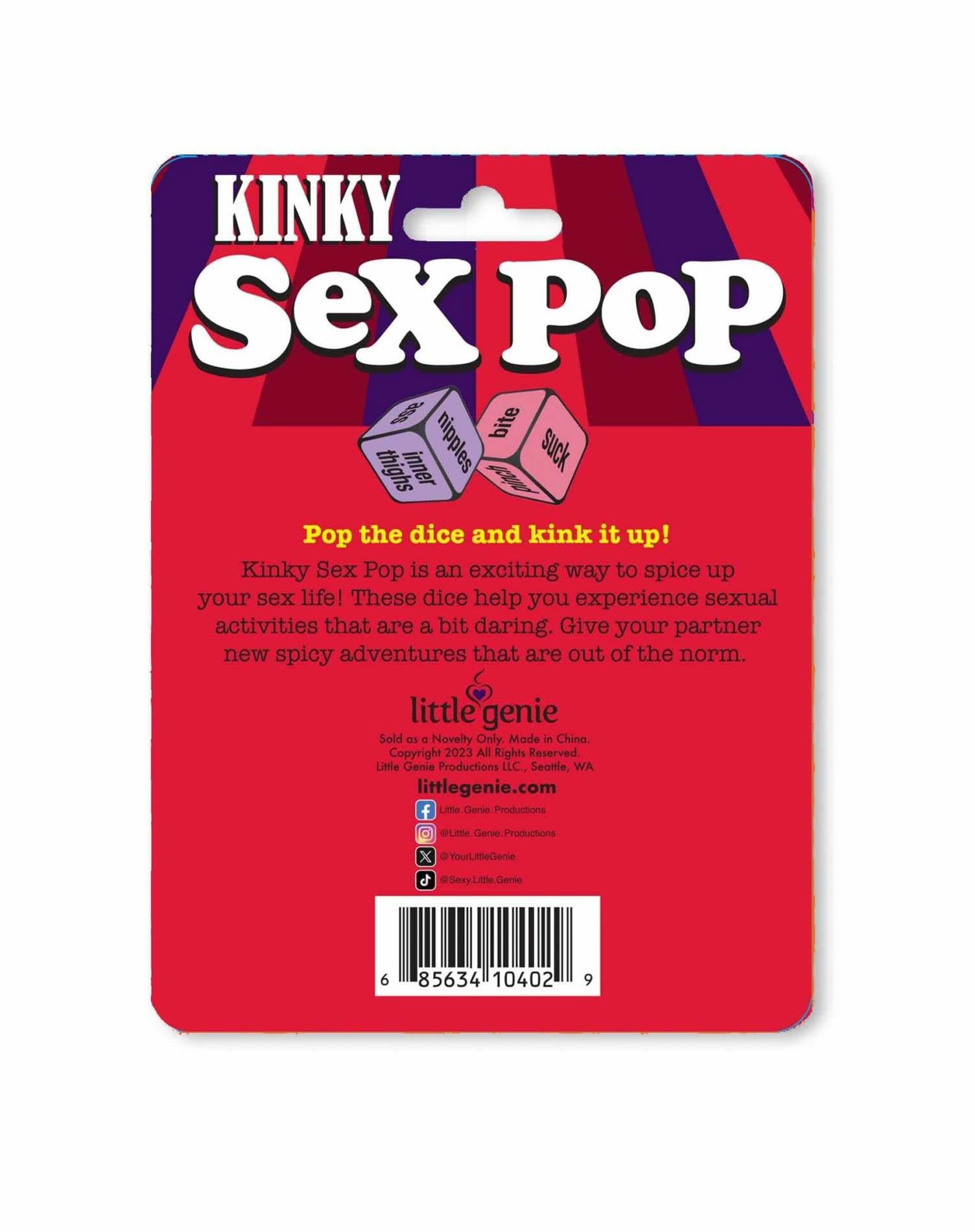 Joc de zaruri Kinky Sex Pop