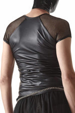 Tricou Regnes CRD007 wetlook negru cu plasă M