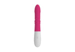Vibrator USB din silicon Eie cu model iepuraș, cu 10 funcții, rotativ și glisant