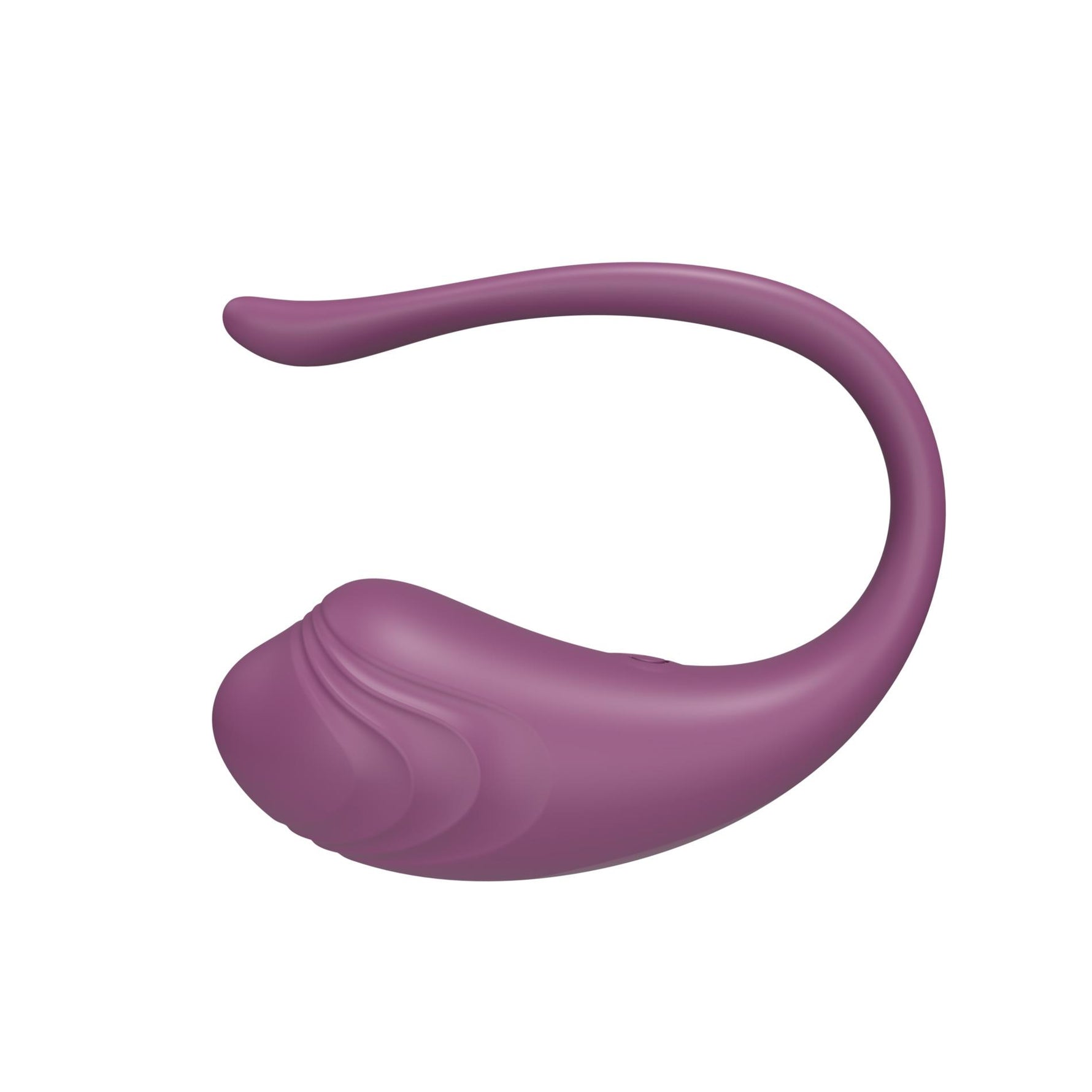 Ou vibrant din silicon cu aplicație Love Egg violet 9,6 cm