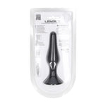 Dop anal Levelz Slim din silicon, negru, L, 12,5 cm