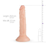 Dildo realist Blane EasyToys bej 20 cm cu ventuză