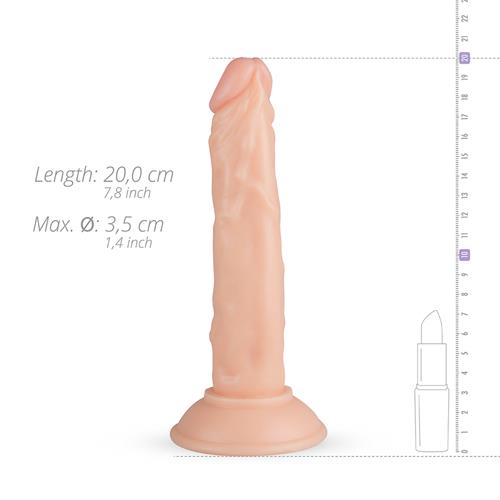 Dildo realist Blane EasyToys bej 20 cm cu ventuză