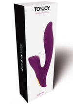 Vibrator Athena Tapping Sensation din silicon, violet, USB, 20,5 cm