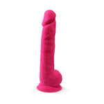 Dildo realist Silexd cu ventuză, silicon, roz, 38 cm