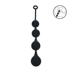 Perle anale din silicon Levelz by Shots XL, negre, 5 cm