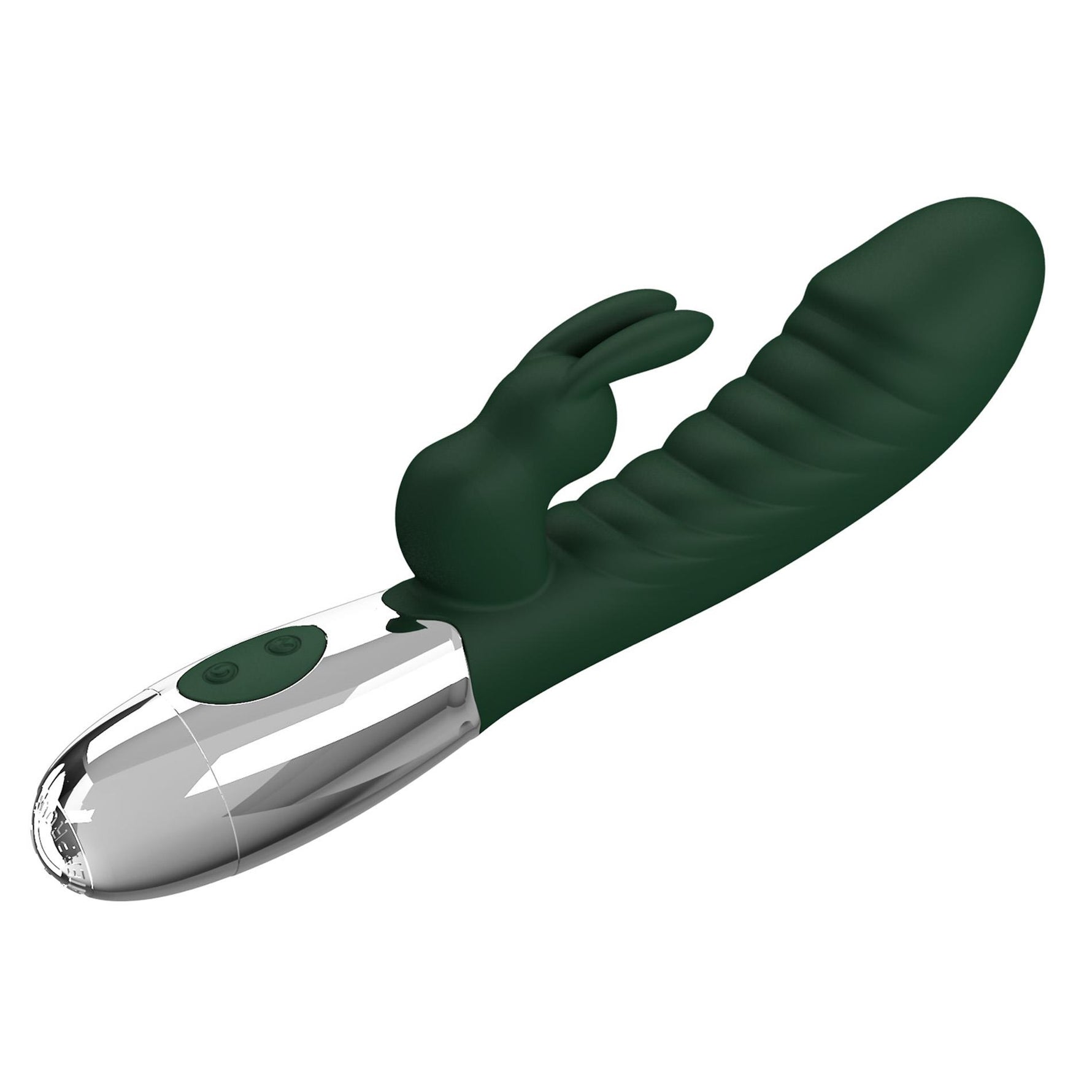 Vibrator Pretty Love Bunny cu motor dublu, silicon, USB