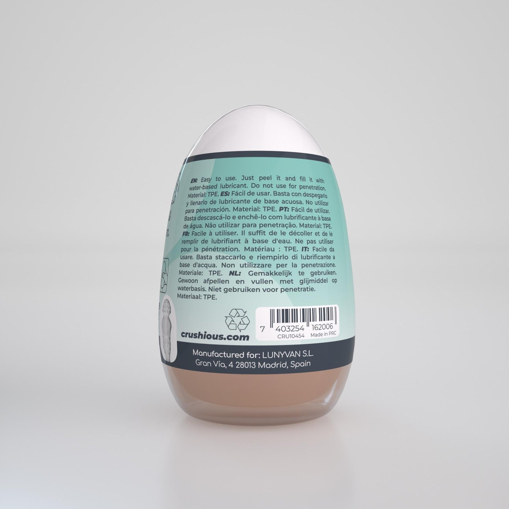 Masturbator Crushious Ezy Egg 8,7 cm