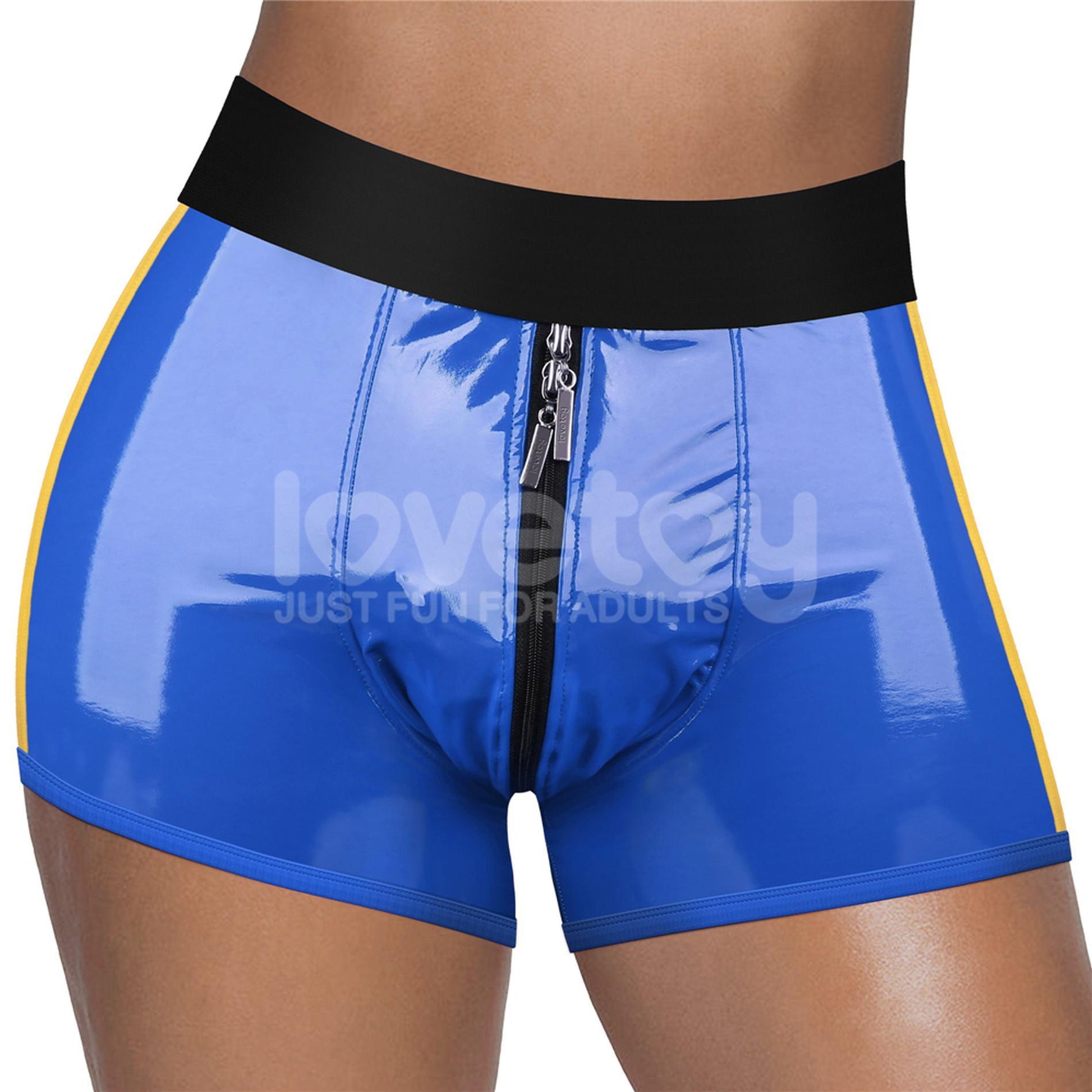 Pantaloni scurți Chic Strap-On (talie 81-89 cm) albaștri