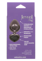 Plug anal Diamond Heart Large Calexotics argintiu 7 cm