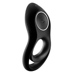 Inel vibrator dublu Satisfyer Legendary Duo din silicon negru