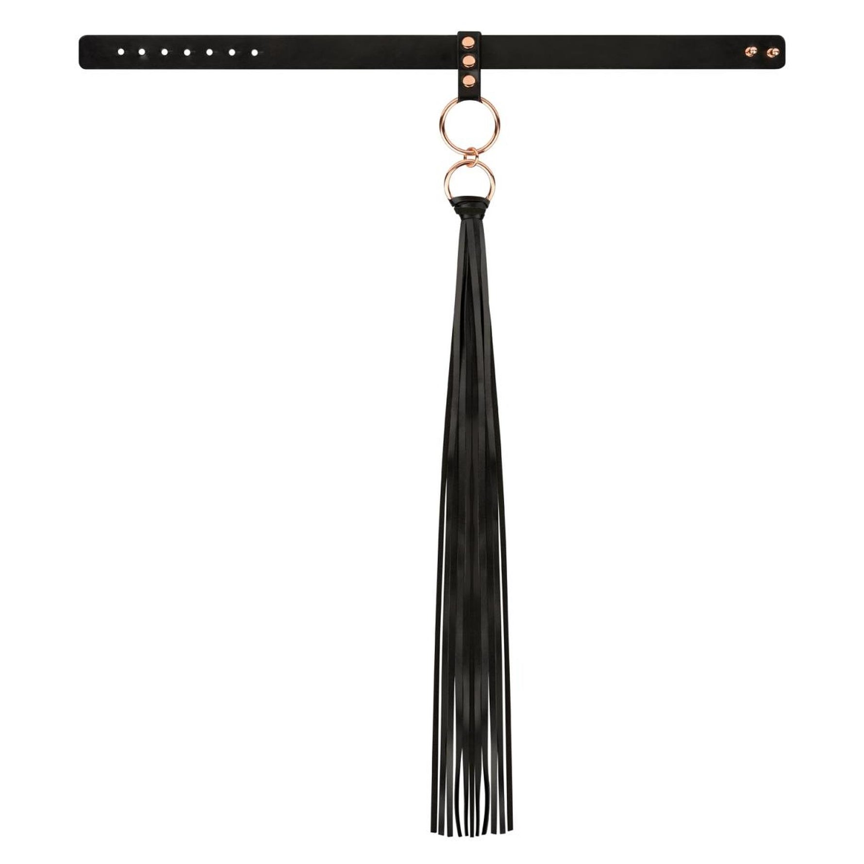 Zgardă Flogger Rosy Gold Neagră