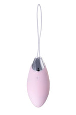 JOS VITA Ou vibrant pentru deget cu capac, roz pudrat, silicon 8,5 cm
