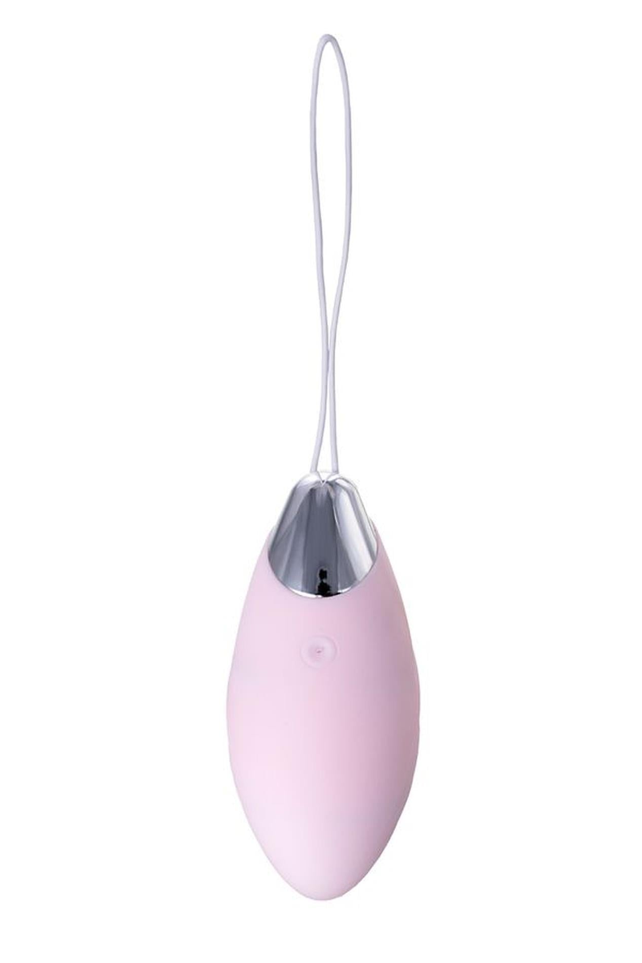 JOS VITA Ou vibrant pentru deget cu capac, roz pudrat, silicon 8,5 cm
