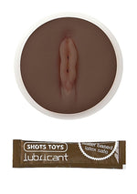 Masturbator Easy Rider ShotsToys cu piele naturală și închisă la culoare