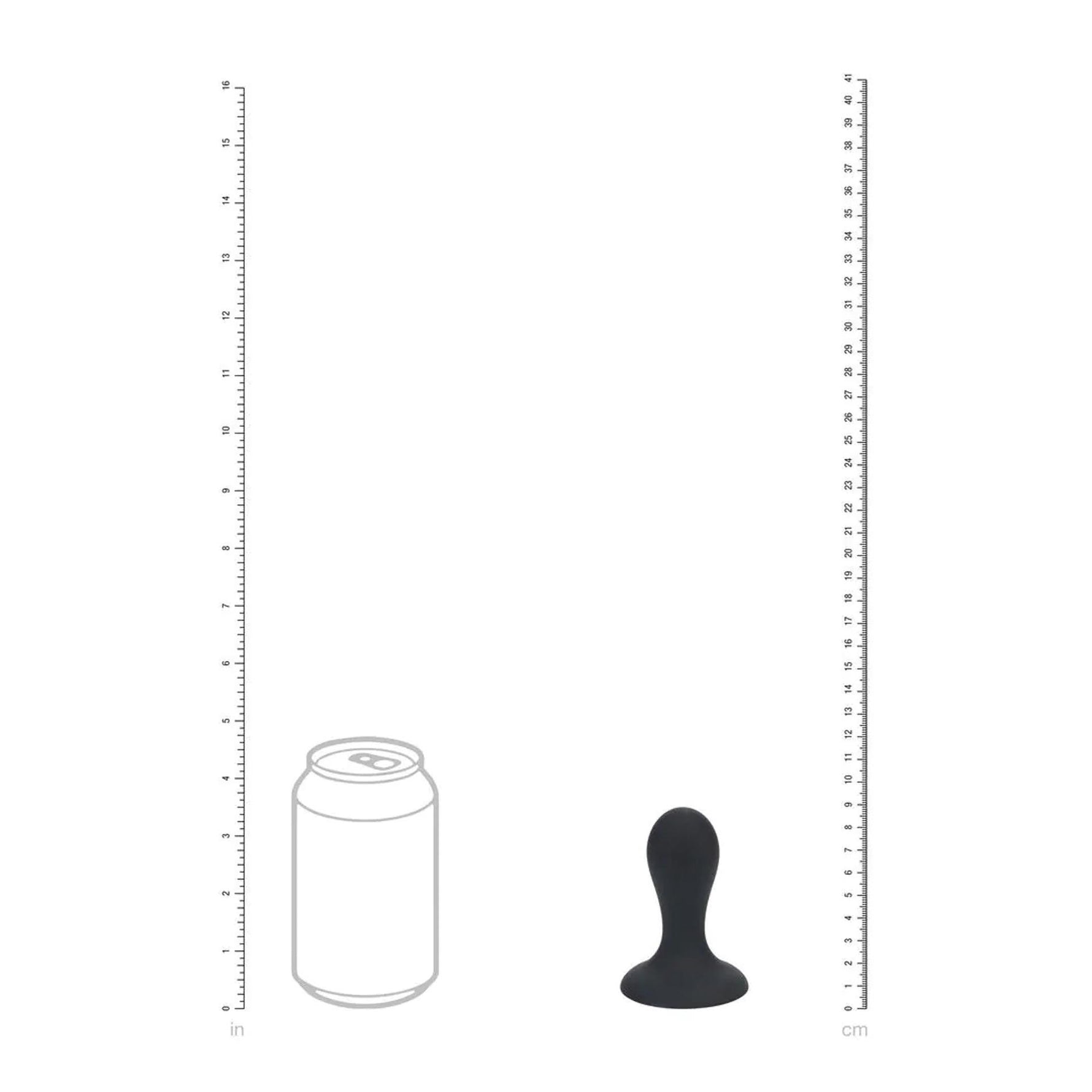 Dop anal din silicon Levelz cu zornăitoare S negru 8,5 cm