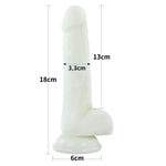 Dildo Lovetoy Lumino Play albastru strălucitor