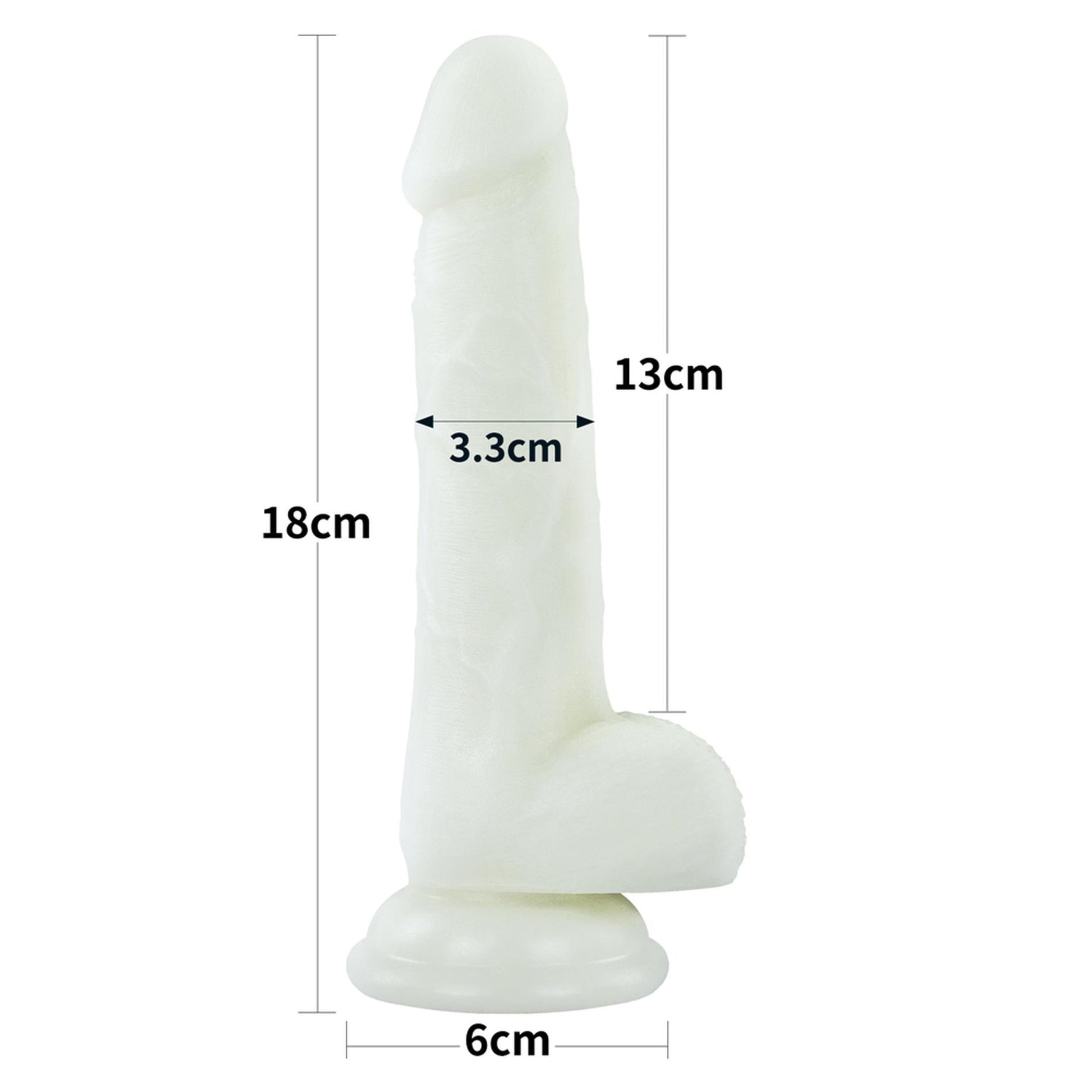 Dildo Lovetoy Lumino Play albastru strălucitor