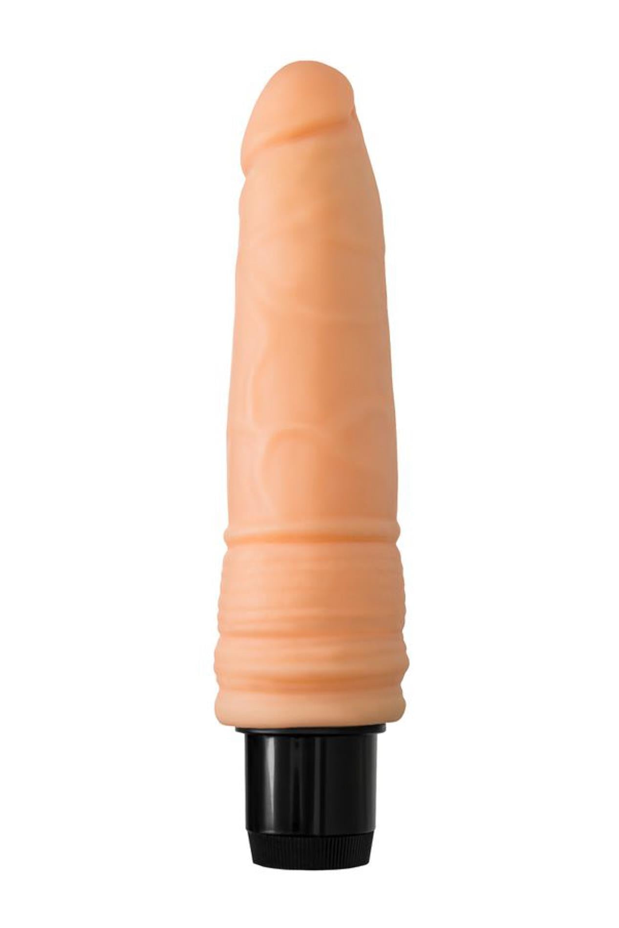 Vibrator realist cu inele, 19 cm, jucării