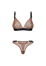 Set lenjerie intimă transparentă cu buline Vixaria Obsessive S/M