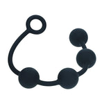 Perle anale rotunde din silicon Levelz L 40mm negre
