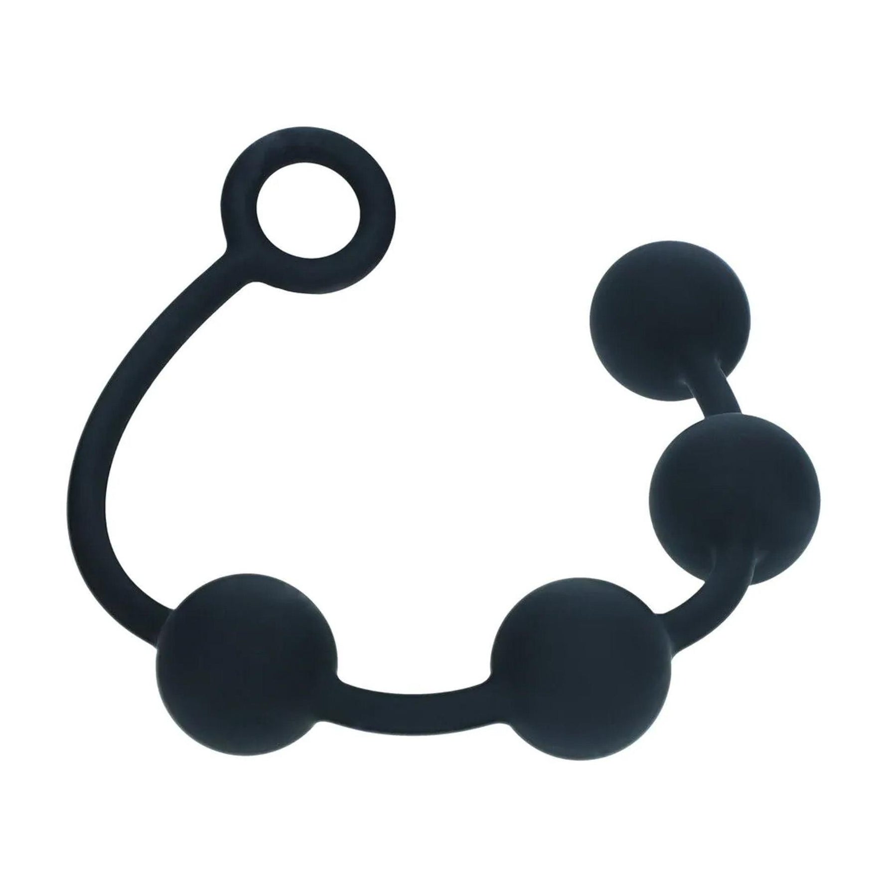 Perle anale rotunde din silicon Levelz L 40mm negre